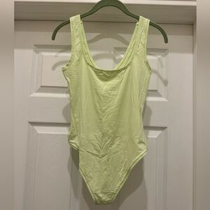 Parade vintage-fit bodysuit in cotton lime fizz NWOT